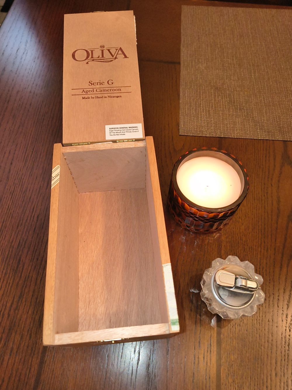 Natural Wood Cigar Box- Store Leftover